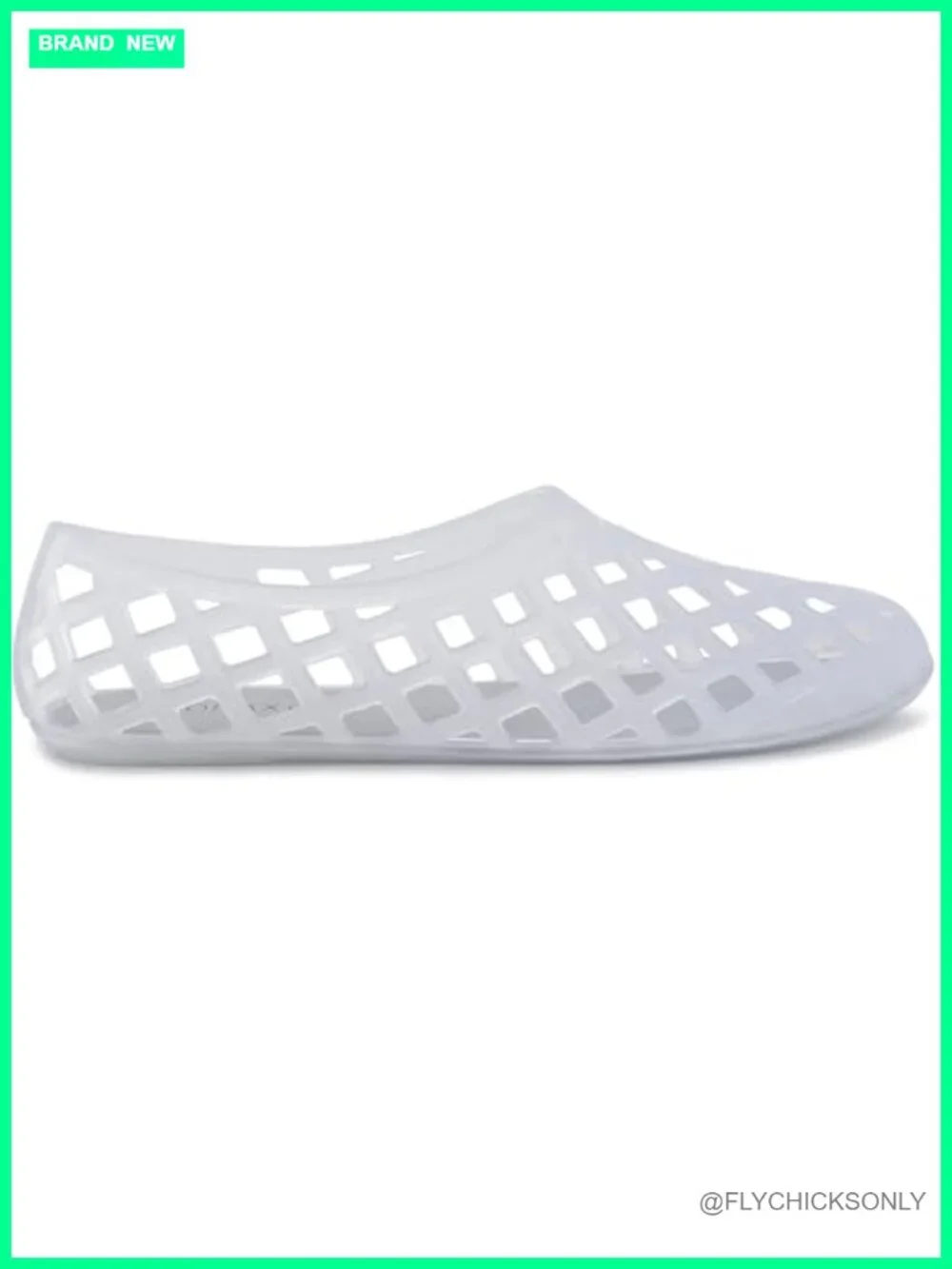 Women's Jelly Sandals Hollow Out Matte Flats Waterproof PVC Slip-On Summer